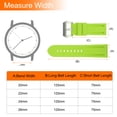 thumbnail image 2 of Uxcell Silicone Watch Bands 26mm Width Waterproof Quick Release Rubber Watch Bands with Silver Buckle for Men Women, Light Green, 2 of 7