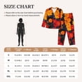 thumbnail image 4 of Daiia Marigold Flowers In Different Colors for Women's Long-Sleeved Pajama Set – Soft & Comfortable Sleepwear Button-Up Pajamas Cozy Lounge Wear-Medium, 4 of 7
