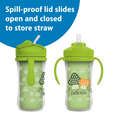 thumbnail image 6 of Dr. Brown's Milestones Insulated Sippy Cup with Straw &Handles, Green/Blue, 10oz/300ml, 12m+, 2 Pack, 6 of 16