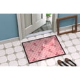 thumbnail image 2 of Watercolor Paper Clips and Polkadots Pink Doormat 18x27, 2 of 4