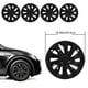 thumbnail image 2 of 4 Uds tapacubos de rueda de 18 pulgadas cubo de rueda envoltura completa cubierta de borde Protector de ajuste reemplazo para Tesla modelo 3 2017 a 2023 negro brillante Jadeshay A, 2 of 8