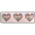 thumbnail image 5 of Dreamtimes Valentine Flowers Heart Hallway Runner Rug 2'x6' Kitchen Rug with Rubber Backing I Love You Non Slip Entryway Rug Runner Washable Soft Area Rug for Hallway Bedroom Kitchen Decor, 5 of 6