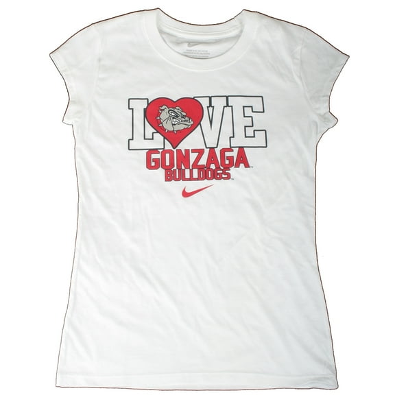 Gonzaga Bulldogs Youth Girls T-Shirt - White