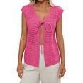 thumbnail image 1 of Usted Es Más Que una Camisa de Puntuación de Prueba Sexy de Manga Corta Lentejuelas Suelta V-Cuello Blusa, Camisa Casual de Poliéster para las Mujeres, Lavado de Manos de la Moda Superior, 1 of 9