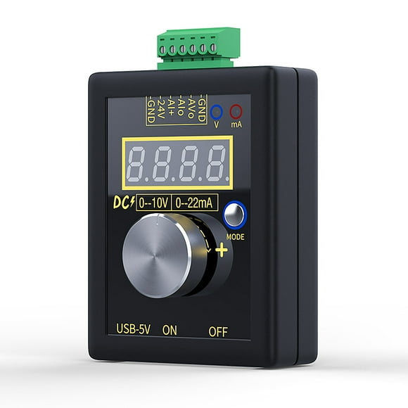 Graflsoa Portable Voltage and Current Signal Generator 0-10V/0-22mA with Built-in Battery for Labs and Industrial Use