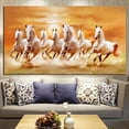 thumbnail image 6 of Single Bedside Abstract Horse Racing White Horse Canvas Mural Decoration, 6 of 7