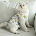 thumbnail image 4 of Cartoon Print Dog Recovery Suit Onesie After Pet Operation For Female Male Dogs Cats Cartoon Postoperative Snuggly Vest For Abdominal Wounds Weaning Anti Licking Vest Pet Vest Gift For Pet S, 4 of 5