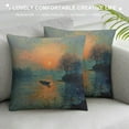 thumbnail image 3 of Orinice Sunset Graphic Decorative Cushion Throw Pillow Cover for Home Couch Living Room Bed Sofa Summer High-Quality 1PC Printed on Both Sides 12x12in, 3 of 5