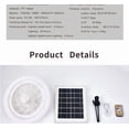 thumbnail image 6 of HOZVOMI Solar Powered Ceiling Fan with Light, Remote Control, Dimmable LED, Rechargeable Battery for Indoor Outdoor Use, 6 of 9