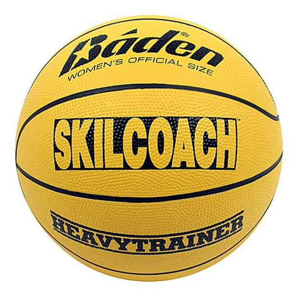 Baden BHT6R-00-F SkilCoach Entraîneur Officiel de Basket-Ball en Caoutchouc Jaune Taille 28,5 Po