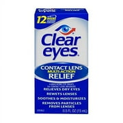 5 Pack - Clear Eyes Contact Lens Multi-Action Relief 0.5oz Each