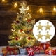 thumbnail image 4 of Bienvenido 12 unids/set colgantes de estrella colgantes de árbol de Navidad adornos colgantes de oro para decoración de fiestas y reuniones, 4 of 8
