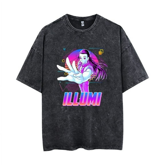 HUNTER×HUNTER Hisoka Short-sleeved T-shirt Summer vintage crewneck top