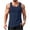 Navy, variant on Alkepwun Tank Tops Men Solid Color Sleeveless U-Neck Casual Basic UPF 50 Shirts Mesh Muscle Gym Shirt Quick Dry Workout Shirt for Gym Running and Daily Wear