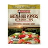 Hanover Green & Red Peppers with Onion Strips, Premium Steam in Bag Vegetables, 12 oz Bag (Frozen)