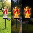 thumbnail image 5 of LOWLHOME Religious Solar Garden Stake Light, Resin Statue with Warm LED Glow for Yard Patio Lawn, Weatherproof Outdoor Memorial Decor, Garden Sculpture, Patio Lawn Decor, 5 of 6