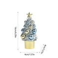 thumbnail image 3 of Realistic Artificial Christmas Trees, Sweet Christmas Tree Bright P-ink Colored Christmas Five Pointed Star Christmas Tree Festive Decoration Essentiales For Festivals Mini Christmas Trees, 3 of 6