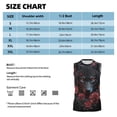 thumbnail image 6 of Pofeuu Rose Full Moon Black Wolf Print Men's Muscle T-Shirt, Sleeveless, Muscle Tank, Classic Muscle Tee Top For Men Casual Sleeveless Muscle T-Shirt Trendy Clothes-Large, 6 of 7
