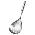 thumbnail image 1 of Cuchara ranurada para desnatador: cuchara de filtro de grado alimenticio de acero inoxidable 304 con mango cómodo y orificios para colgar, colador para cocina y drenaje, 1 of 5
