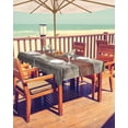 thumbnail image 2 of nqOlkjepod Farmhouse Grey Yellow Outdoor Tablecloth with Umbrella Hole & Zipper, Retro Vintage Wood Rectangle Table Cover 60x102 Inch, Dining Waterproof Table Cloth Protector for Patio/Party/Picnic, 2 of 7