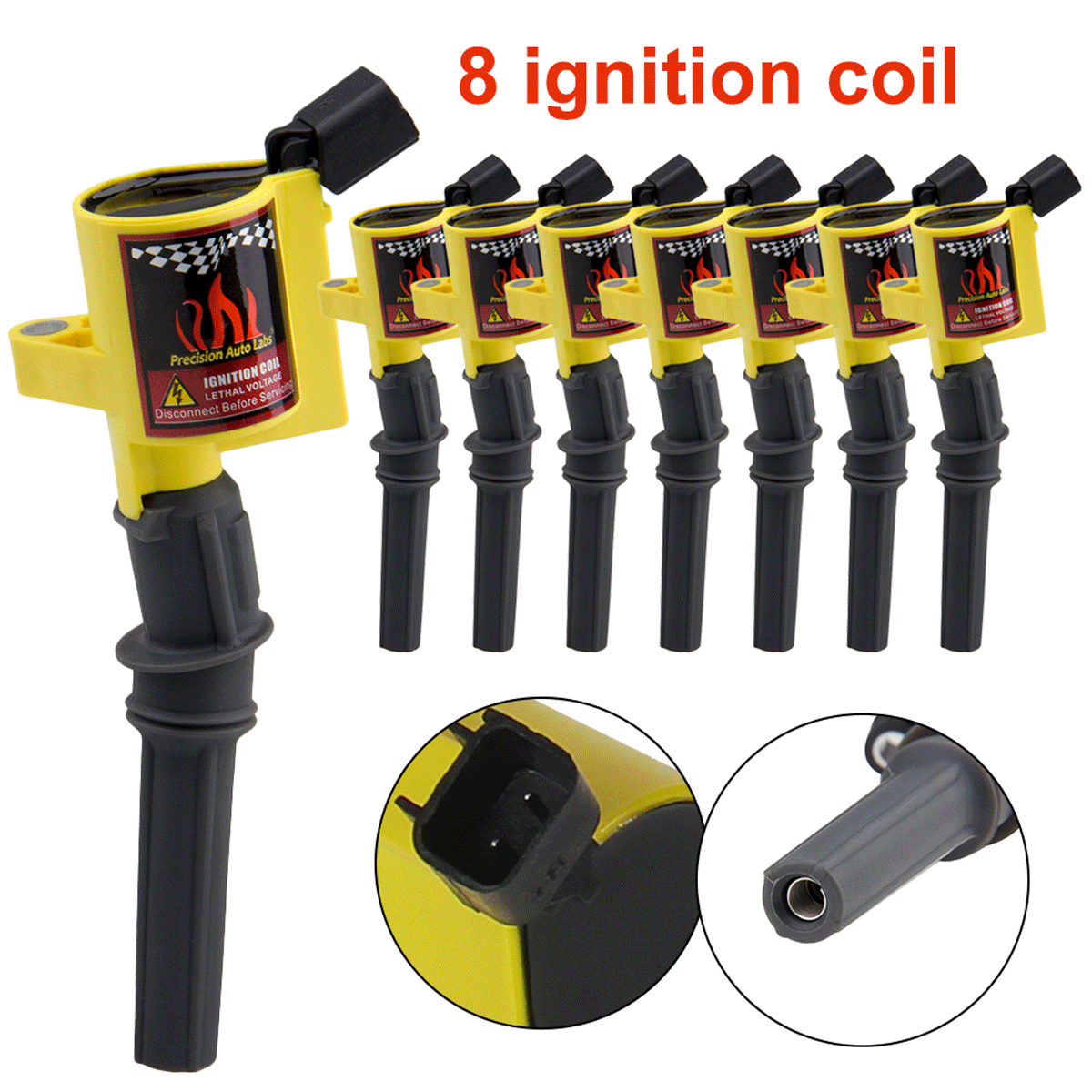 Ignition Coil DG508 8 Pack High Performance High Energy for Ford F150