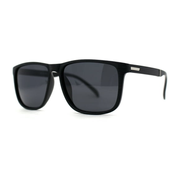 Polarized Gentlemens Classic Fashion Horn Rim Sunglasses Matte Black
