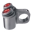 thumbnail image 2 of Interruptor de luz impermeable para motocicleta, interruptor de luces intermitentes de emergencia para motocicleta de voltaje de entrada de 12V con luz indicadora Jadeshay  A, 2 of 9