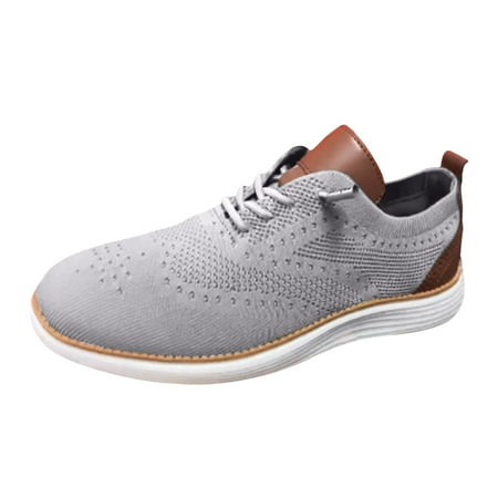 

Zshosam Breeze Shoes for Men Oxfords Lace-Up Lightweight Casual Walking Shoes Comfortable Mens wearbreeze Shoes Breeze Urban Shoes for Men(Grey 41)