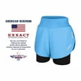 thumbnail image 4 of Exxact Sports 2 in 1 Shorts Women - Athletic Shorts with Spandex Underneath, Dry Fit Running Shorts with Pockets Women (Columbia Blue, AS), 4 of 7