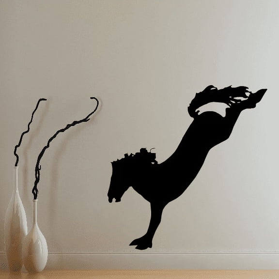 Stretched Landing Horse Decal - 36 Inches