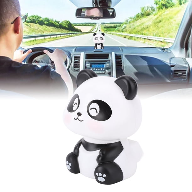 Adorno De Panda Que Asiente Automáticamente Precioso Adorno Para Coche Con Energía Solar Figura De Panda Con Un Adorable Diseño Para Salpicadero Coche O Escritorio De Oficina