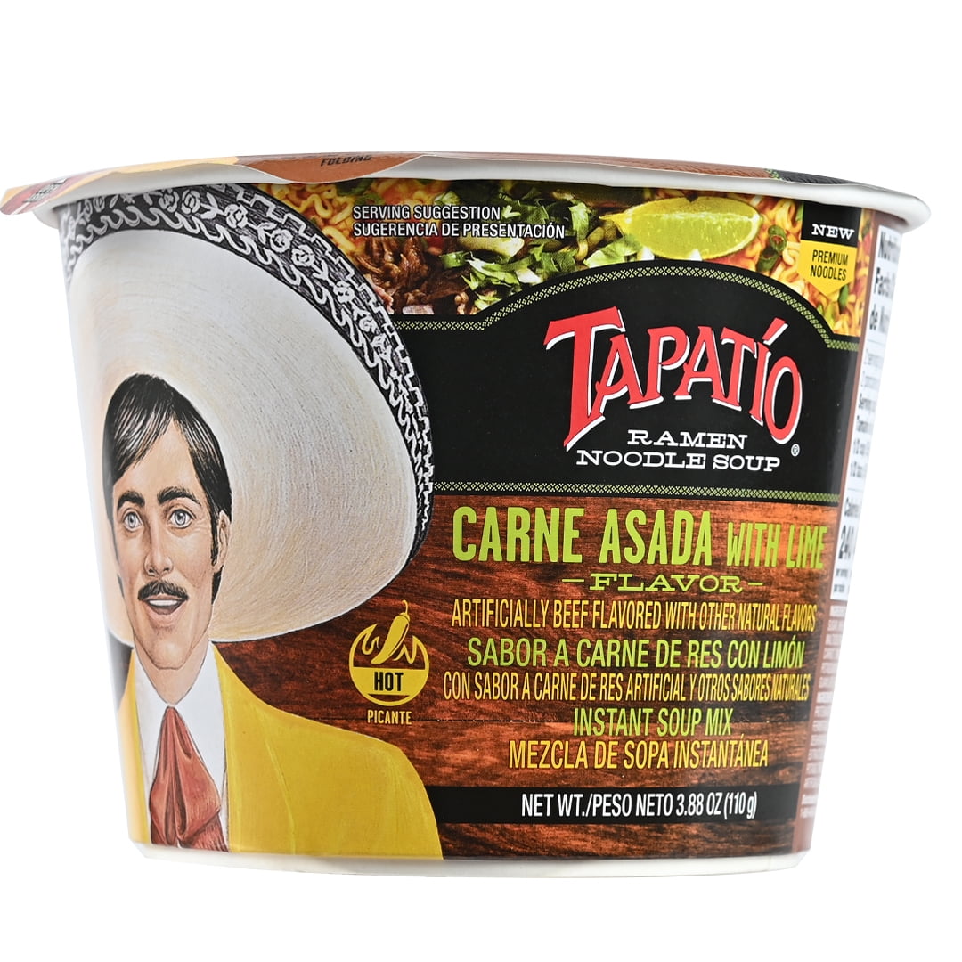 (6 pack) Tapatio Spicy Carne Asada Flavor Ramen Bowl, 3.8oz