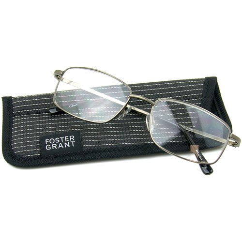 Foster Grant Men S T10 1 25 Reading Glasses Gunmetal