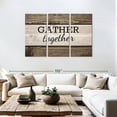 thumbnail image 3 of Elephant Stock Gather Together Typography I Wall Art - Horizontal Multi Panel Canvas - Living Room Wall Decor - Wall Signs Multi Panel - Brown And Black Decor - 74" x 48", 3 of 8