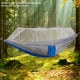 thumbnail image 5 of Cama colgante, hamaca portátil de viaje para acampar, hamaca de viaje con mosquitera, integración perfecta, 5 of 8