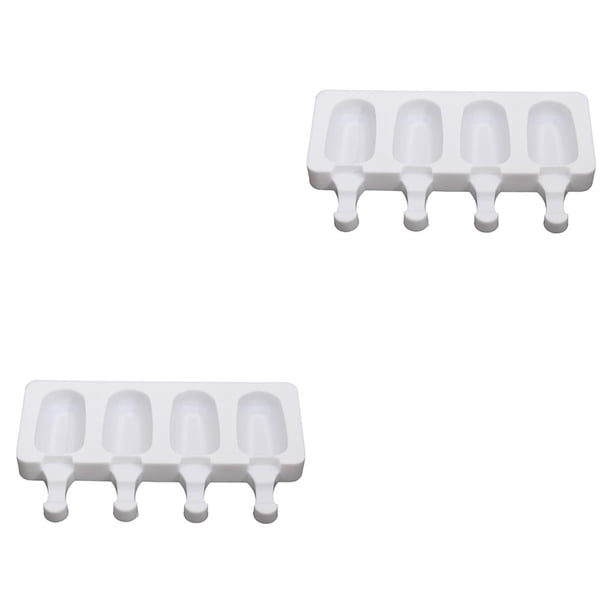 Injueey Molde de silicona para helados, reutilizable, antiadherente, Flexible, 4 rejillas, resistente al calor, para hacer palitos de hielo en la cocina, Type1 NO1 Injueey CBP090315
