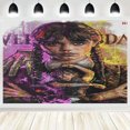 thumbnail image 2 of Tapiz de Adams Wednesday de 3 x 5 pies, divertido tapiz para colgar en la pared, arte de cantante, tapiz para decoración del hogar, para dormitorio universitario, sala de estar, decoraciones para el, 2 of 7