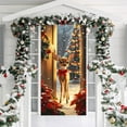 thumbnail image 5 of Christmas Decorations Christmas Door Cover 35X71 Inch Christmas Door Decorations Large Santa Claus Background Christmas Door Banner Christmas Party Backdrop for Home Garden Door Holiday Decor, 5 of 7