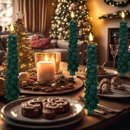 

Christmas Pinecone LED Candle Paraffin Christmas Decorative Atmosphere Shaped Lamp