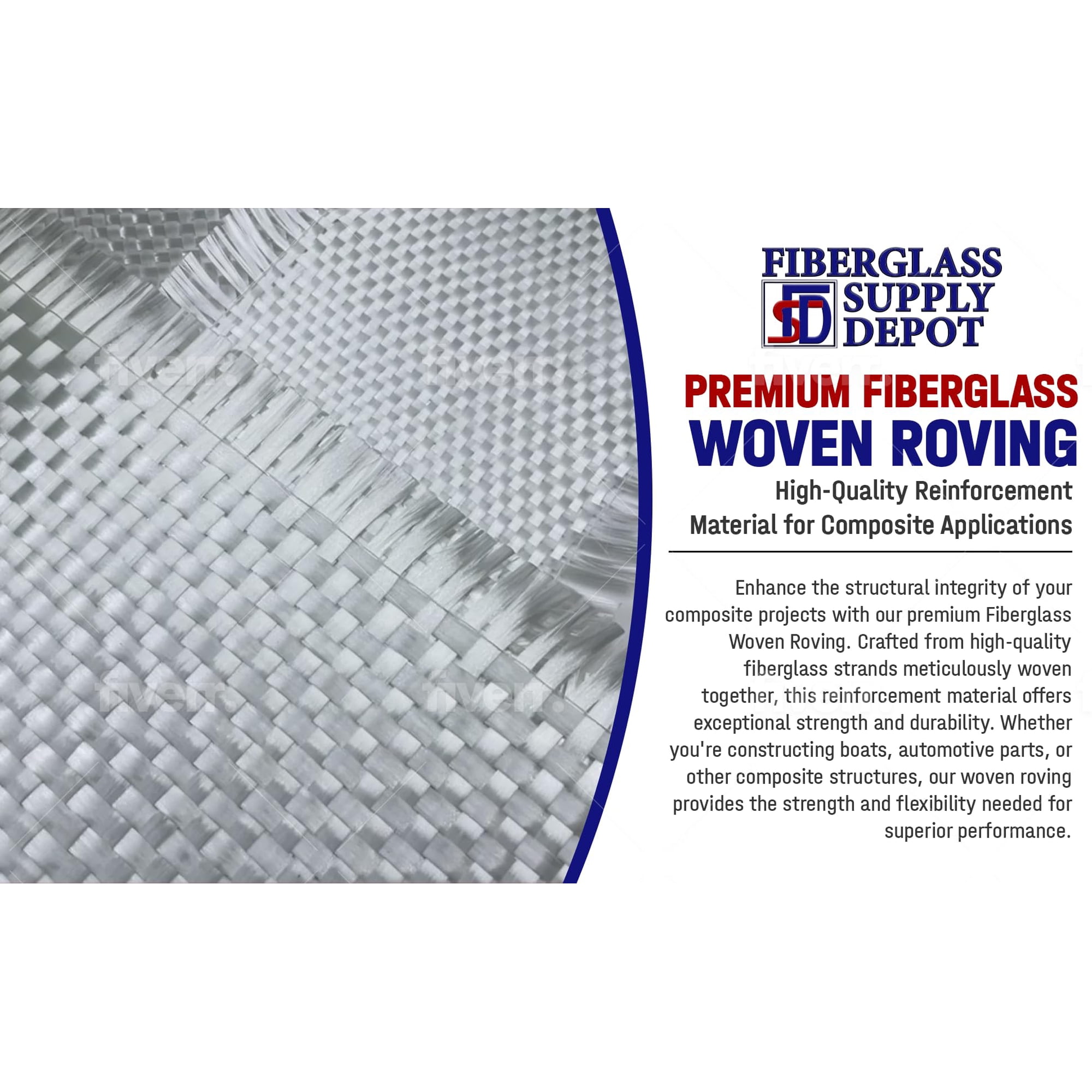 5 Oz Fiberglass E Glass Woven Roving Combo Fiberglass Mat 600/450 ...
