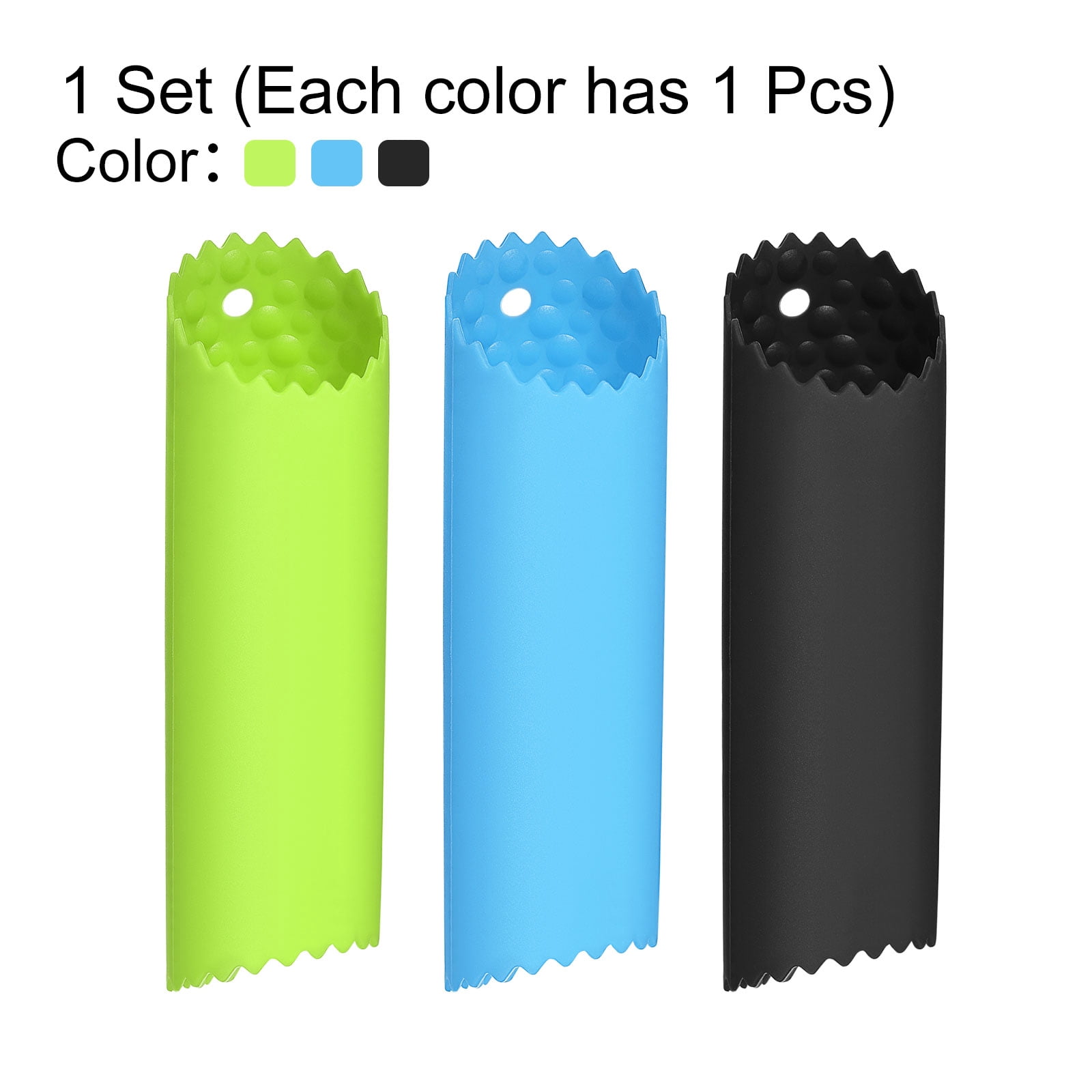 Unique Bargains Ceramic Fruit Vegetable Peelers 5.12" x 1.38" Black / Blue / Green