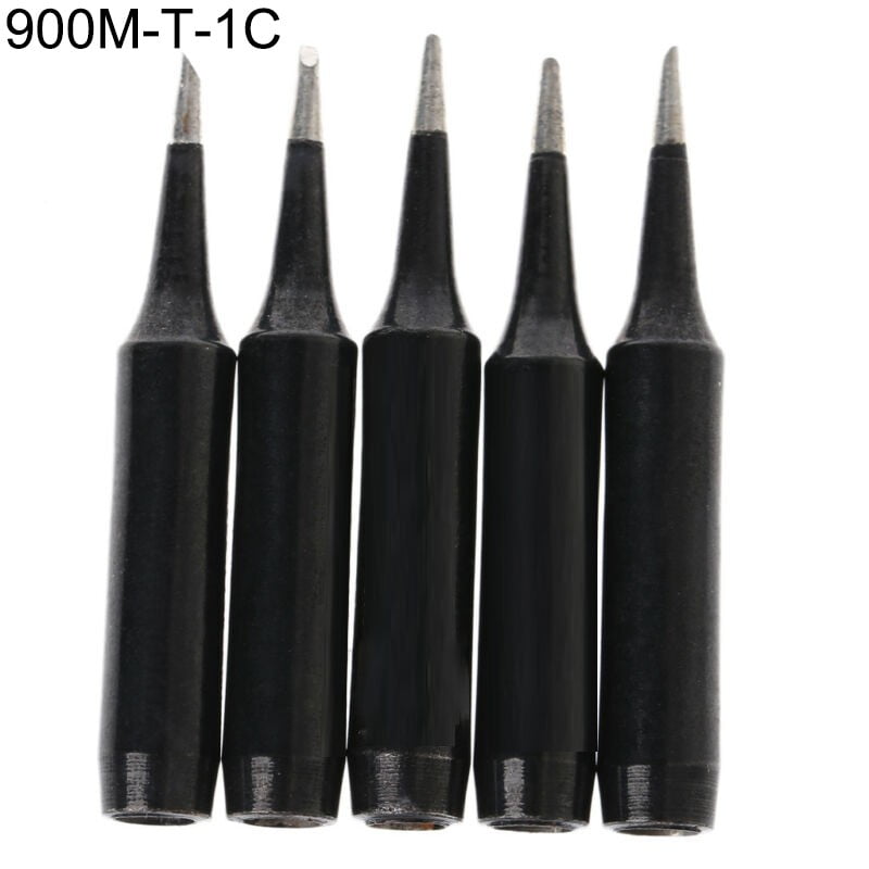 Pack 5 pointed  42mm 900M-T Metal Soldering Iron Tips Set Lead-free For Hakko 