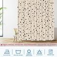 thumbnail image 6 of Abstract Neutral Black Spot Polka Dot Shower Curtain, Simple Subtle Bathroom Décor Polyester Waterproof with Plastic Hooks for Shower Stall Bathtubs 36"W x 72"L (Pack of 1), 6 of 6