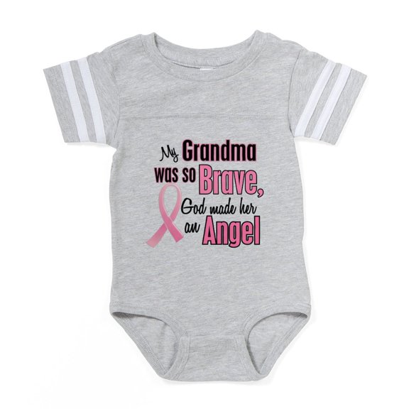 CafePress -  God Made My Grandma An An - Cute Infant Baby Football Bodysuit
