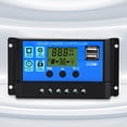 thumbnail image 1 of Controlador De Carga Solar 10A/20A/30A/40A/50A/60A/100A Controlador de carga 12V 24V PWM Dual USB Pantalla LCD Wdftyju Libre de BPA, 1 of 8