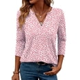 thumbnail image 2 of Blusas tipo túnica OFEEFAN, holgadas, elegantes, con cuello en V, mujer H 3, 2 of 5