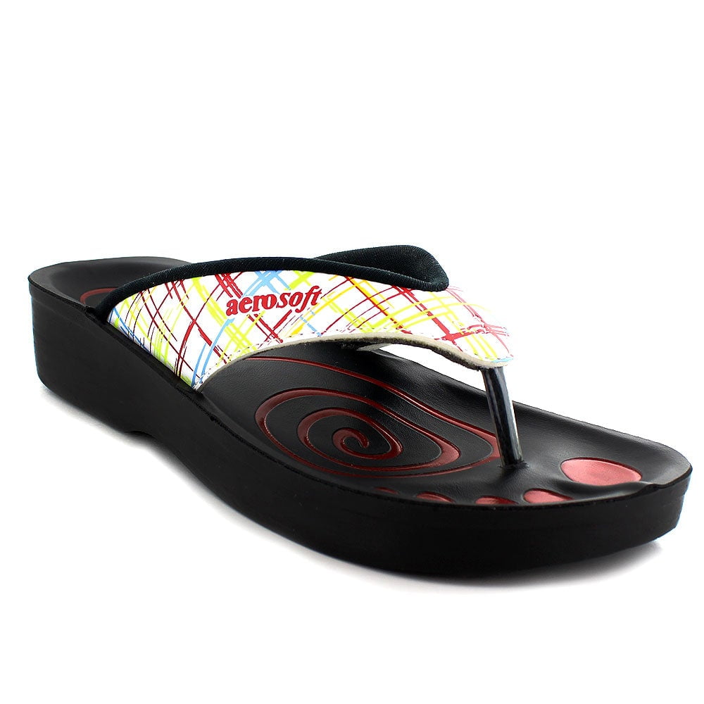 Aerosoft Womens Comfortable Thong Flip Flops Sandal
