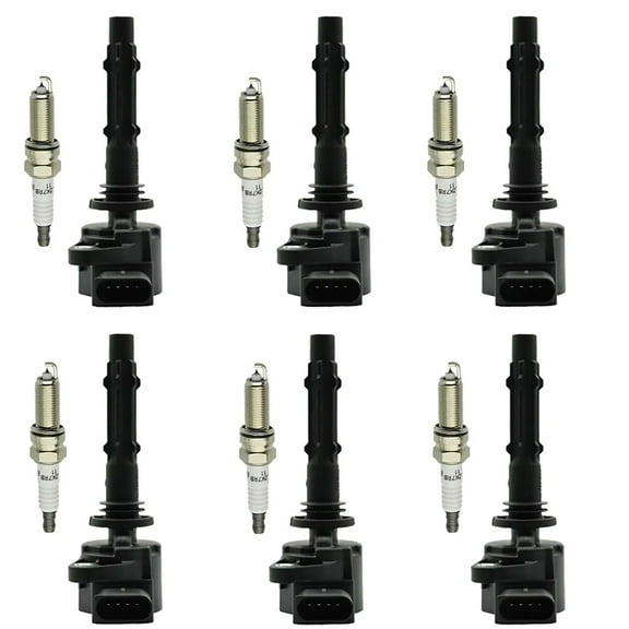 6PCS Ignition Coil & Spark Plug for Mercedes-Benz C300 C350 E350 Replacement for Improved Engine Performance