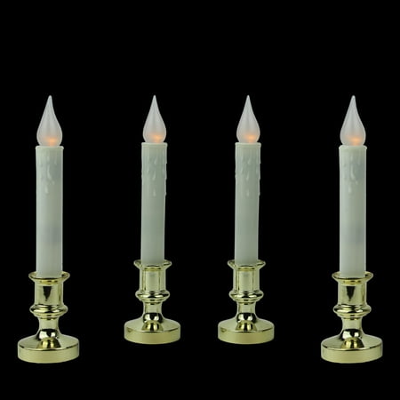 Northlight 4ct LED Flickering Window Christmas Candle Lamp with Timer 8