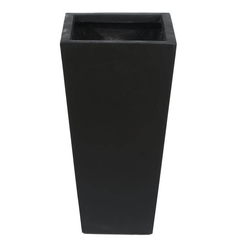 Luxen Home Tapered Black Tall Planter (Medium)